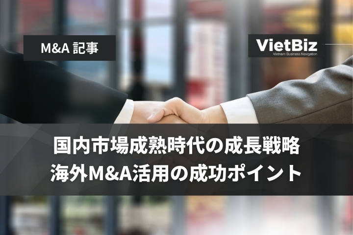 国内市場成熟時代の成長戦略：海外M&A活用の成功ポイント